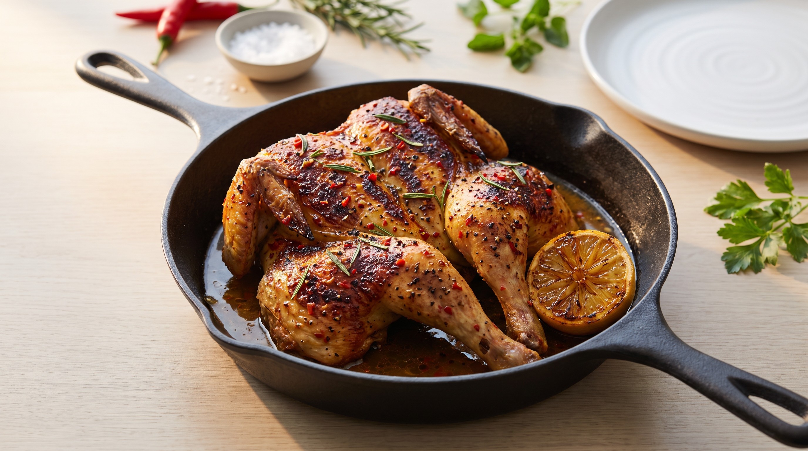 魔鬼鸡 (Pollo alla Diavola) - 低升糖食谱