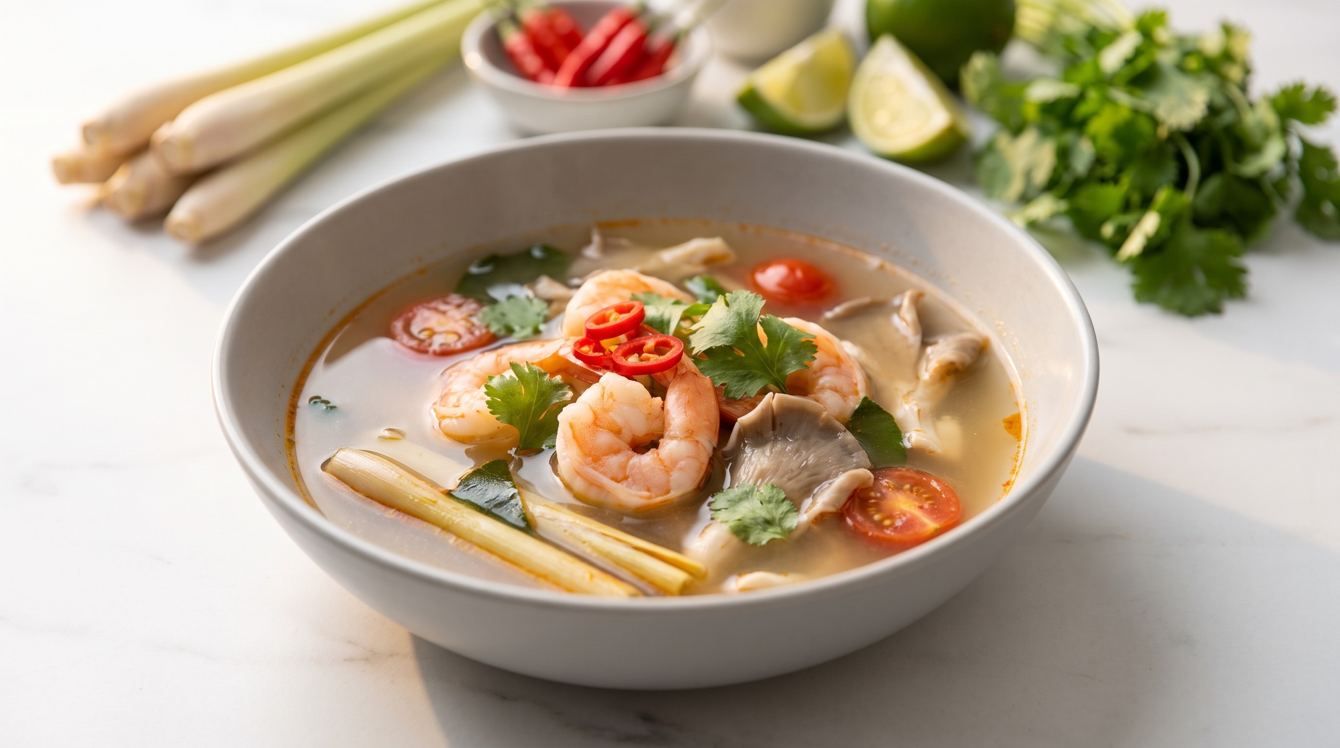 Tom Yum Goong (Sup Udang Pedas & Masam) - Resipi Rendah Glisemik